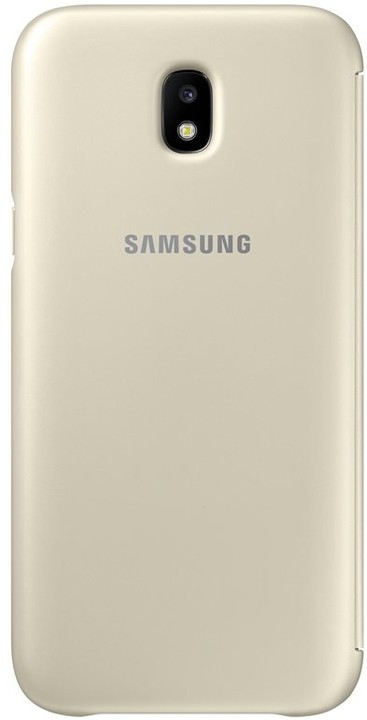 Samsung Galaxy J5 Flipové pouzdro, Wallet Cover, zlaté_539653846