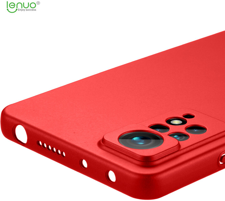 Lenuo Leshield zadní kryt pro Xiaomi Redmi Note 11 Pro/Pro 5G, červená_1400484935