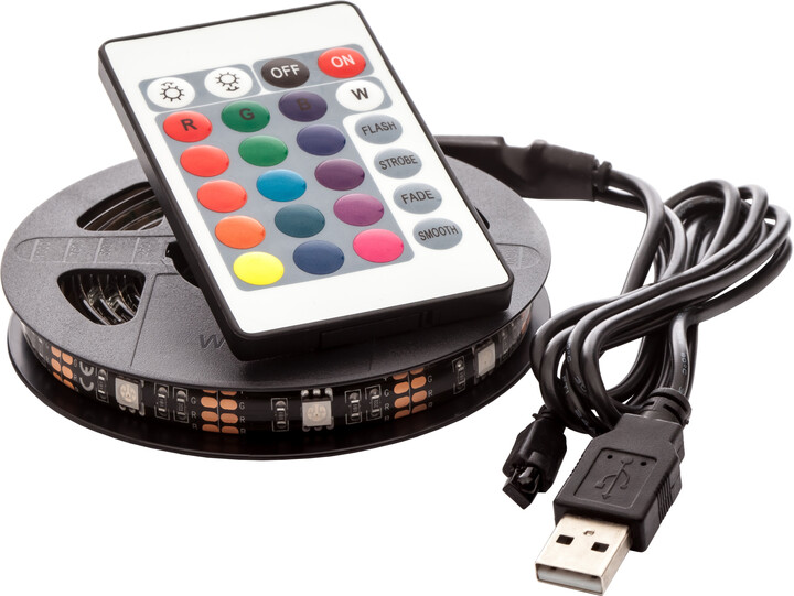OPTY USB LED pás 150cm, RGB, dálkový ovladač_1599579104