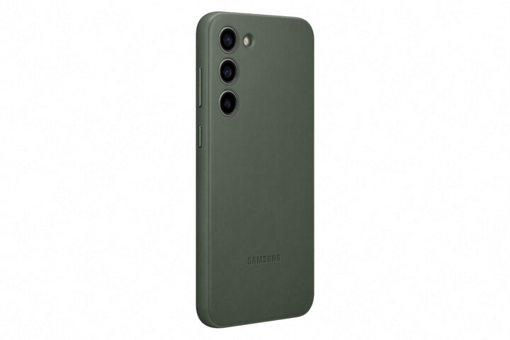 Samsung kožený zadní kryt pro Galaxy S23+, zelená_1054511848