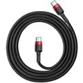 Baseus odolný kabel Series Type-C PD2.0 60W Flash Charge kabel (20V 3A) 2M, červeno/černá