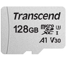 Transcend Micro SDXC 128GB 300S UHS-I U3 A1 O2 TV HBO a Sport Pack na dva měsíce