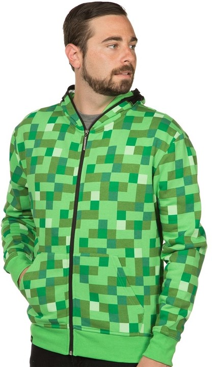 Mikina Minecraft Creeper Premium, zelená (US XXL / EU XXXL)_1857853034