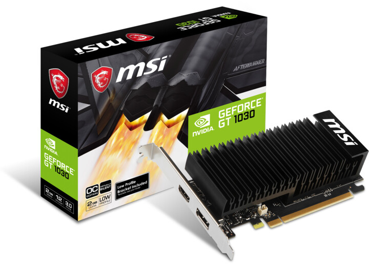 MSI GeForce GT 1030 2GHD4 LP OC, 2GB GDDR4