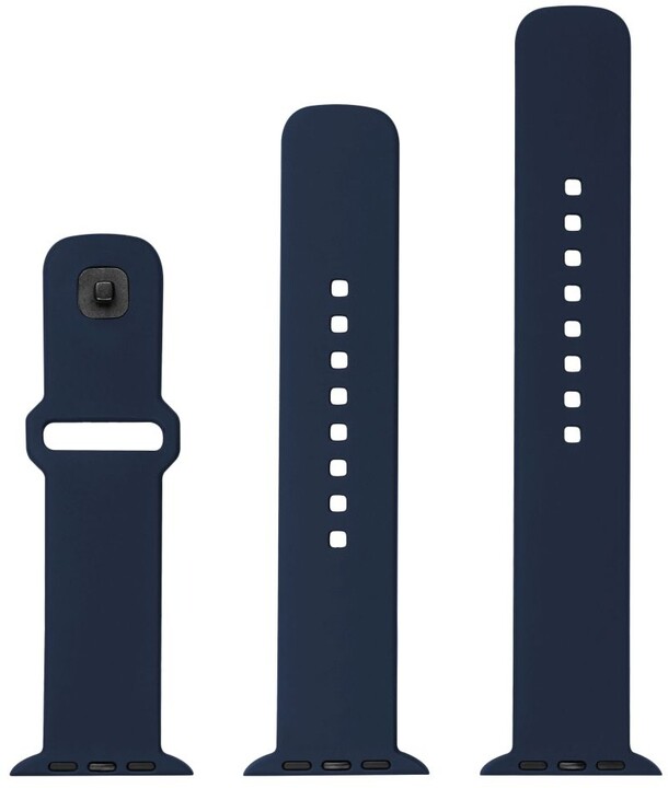 FIXED set silikonových řemínků Silicone Sporty pro Apple Watch 38/40/41mm, modrá_1637632848