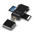 AXAGON externí HANDY čtečka SD/MicroSD/MS/M2,černá_1220004371
