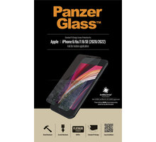 PanzerGlass Standard pro Apple iPhone 6/6s/7/8/SE (2020)/SE (2022), čirá Poukaz 200 Kč na nákup na Mall.cz