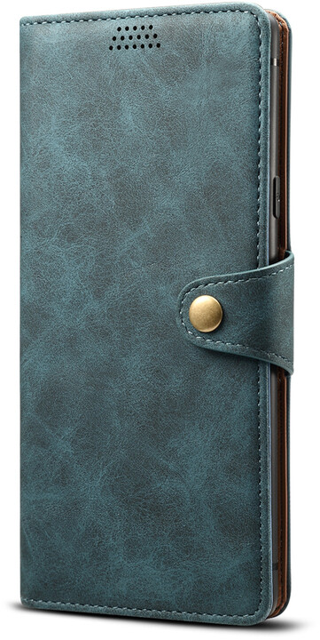 Lenuo Leather flipové pouzdro pro Xiaomi Redmi Note 10 Pro, modrá_876961719