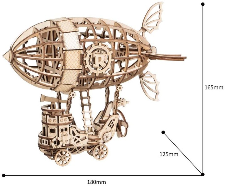 Stavebnice RoboTime Fantastická vzducholoď, dřevěná_1092739352