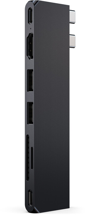 Satechi Pro HUB Slim, USB4, HDMI, 2x USB-A, SD, černá_1519663856