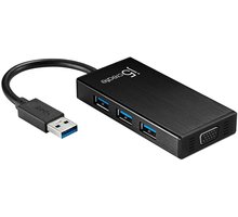 J5CREATE adapter USB 3.0 na VGA/3-port Hub (Windows/Mac) JUH410_156007707