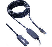 PremiumCord USB 3.0, A/M-A/F, 10m repeater a prodlužovací kabel ku3rep10