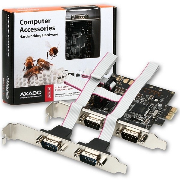 AXAGON PCI-Express adapter 4x sériový port_1395421637