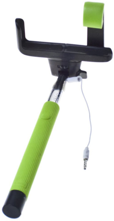 Aligator Selfie držák s ovládáním 3,5mm jack, zelená_1567099706