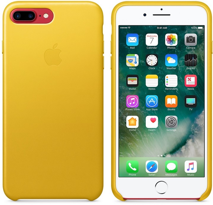 Apple iPhone 7 Plus Leather Case, slunečnicová_1314012095