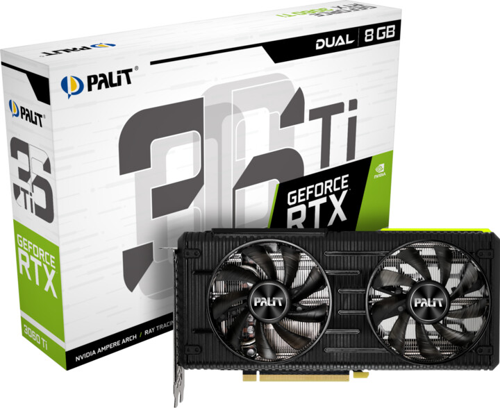 PALiT GeForce RTX 3060Ti Dual, LHR, 8GB GDDR6_1017896040