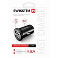 SWISSTEN CL adaptér 2x USB 4,8A Metal, černá_1709921843