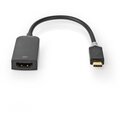 Nedis adaptér USB-C - HDMI (M/F), 4K@60Hz, 20cm, černá_1763150792