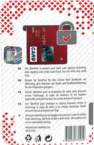Skimprot bezpečnostní pásek pro platební karty_625772368