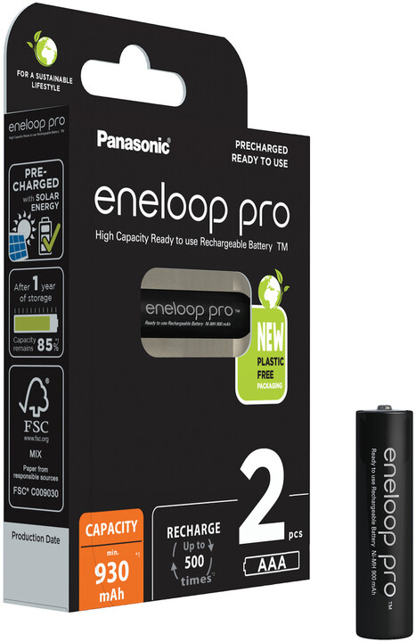 PANASONIC nabíjecí baterie Eneloop Pro HR03 AAA 4HCDE/2BE_409394588