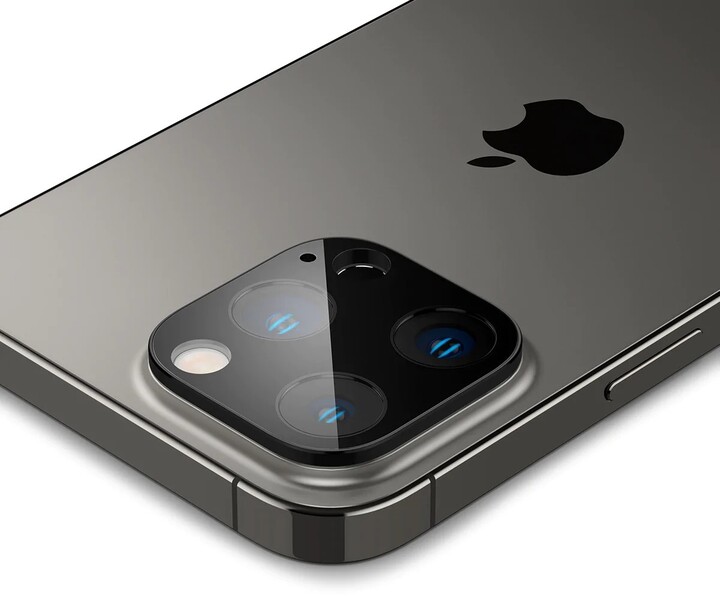 Spigen ochranné sklo Optik pro Apple iPhone 14 Pro/iPhone 14 Pro Max, 2 ks, černá_1277662702