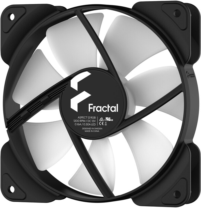 Fractal Design Aspect 12 ARGB Black Frame 3-pack_1922567629