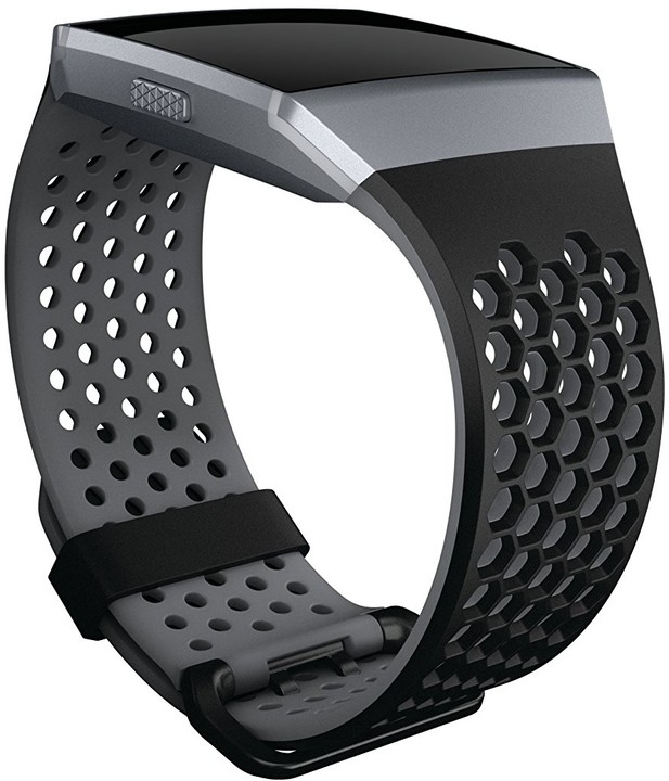 Google Fitbit Ionic sportovní řemínek černošedý - velikost S_1998685302