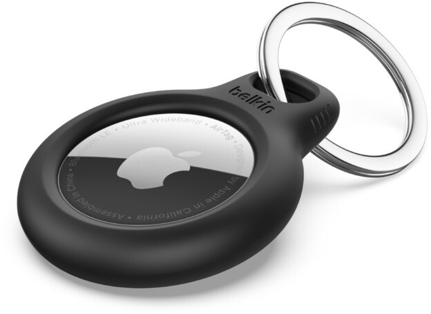 Belkin bezpečné pouzdro na Apple AirTag s kroužkem, černá_1106971755