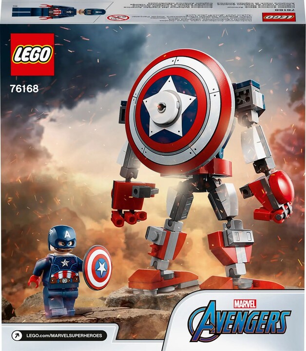 LEGO® Super Heroes 76168 Captain America v obrněném robotu_127476900