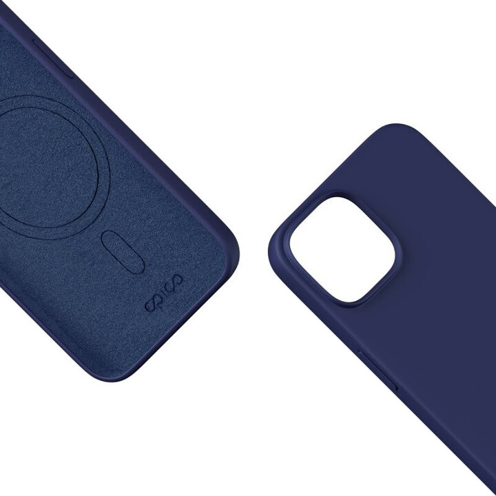 EPICO silikonový zadní kryt s podporou MagSafe pro iPhone 15, modrá_650245594