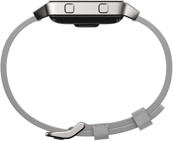 Google Fitbit Blaze, kožený řemínek L, šedá_997538706