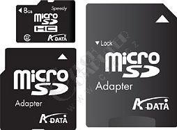 ADATA Micro SDHC 8GB class 4 + adaptér_1590009349