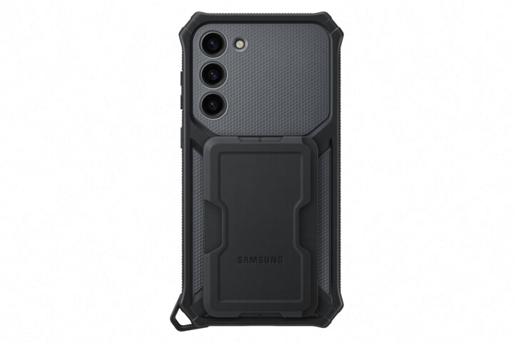 Samsung ochranný kryt s odnímatelným úchytem na příslušenství Rugged pro Galaxy S23+, modrá_887435213