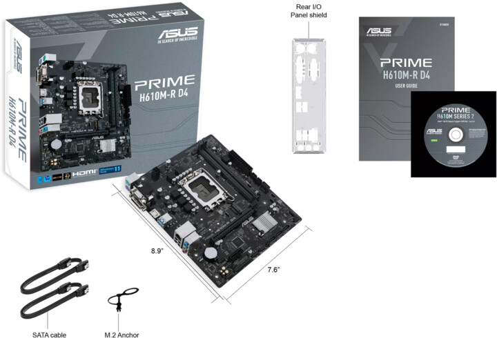 ASUS PRIME H610M-R D4-SI (DDR4) - Intel H610_850782326