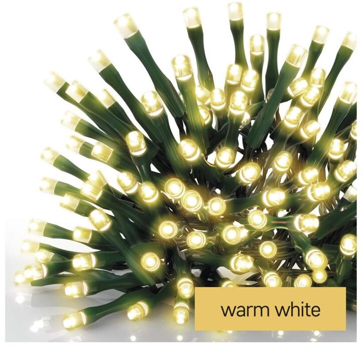 Emos LED vánoční řetěz, 24 m, venkovní i vnitřní, teplá bílá, časovač_775400984