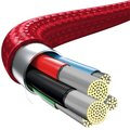 Baseus nabíjecí / datový kabel 3v1 Rapid Series USB-C - USB-C / Lightning / USB-C, PD 20W, 1.5m, červená