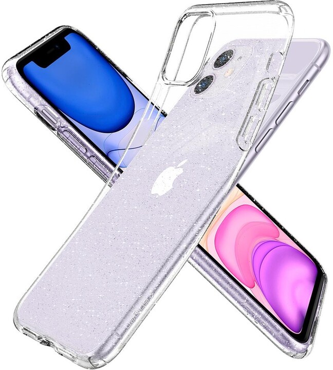 Spigen Liquid Glitter iPhone 11, čiré_527552769