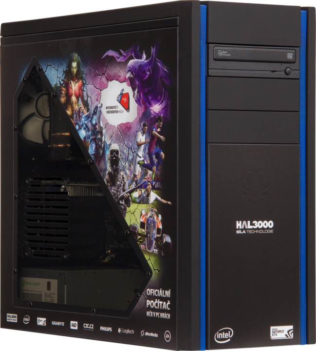 MČR herní sestava HAL3000 Intel i5-4570/8GB/1TB/GTX650/DVD/W8 4.generace_704240763