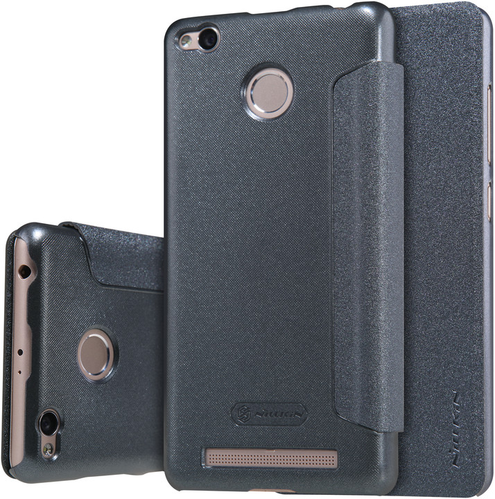 Nillkin Sparkle Leather Case pro Xiaomi Redmi 3 Pro, černá_1468435593