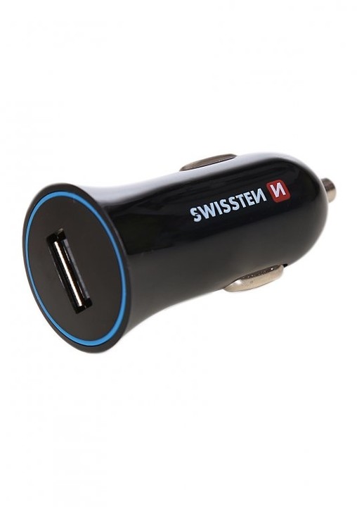 SWISSTEN autonabíječka with USB 1A Power + kabel micro USB
