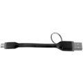 CELLY USB kabel s microUSB konektorem, 12 cm, černý