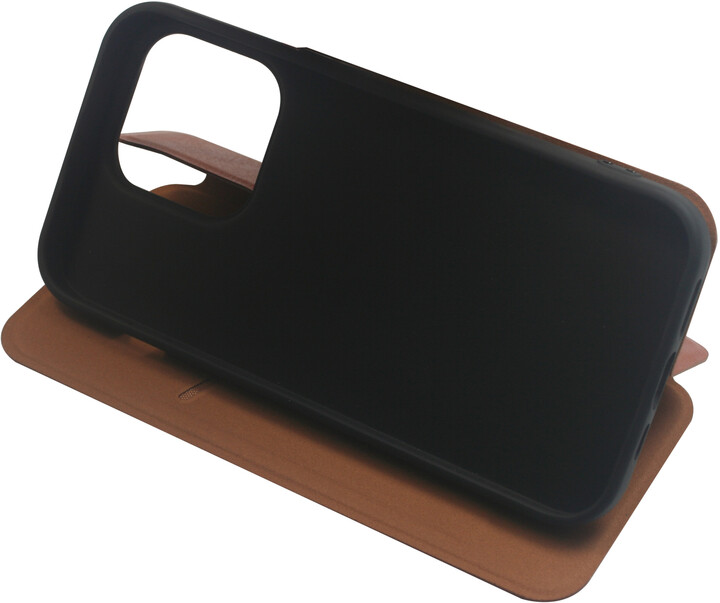 RhinoTech flipové pouzdro Eco Case pro Apple iPhone 14 Plus, hnědá_1676596800