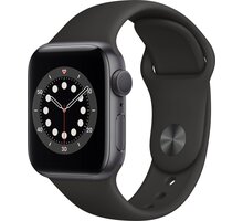 Apple Watch Series 6, 40mm, Space Gray, Black Sport Band_326433811