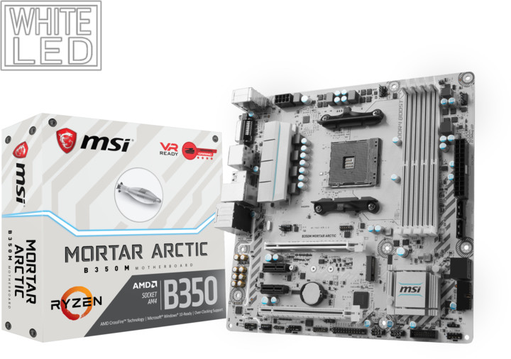 MSI B350M MORTAR ARCTIC - AMD B350_2060175530
