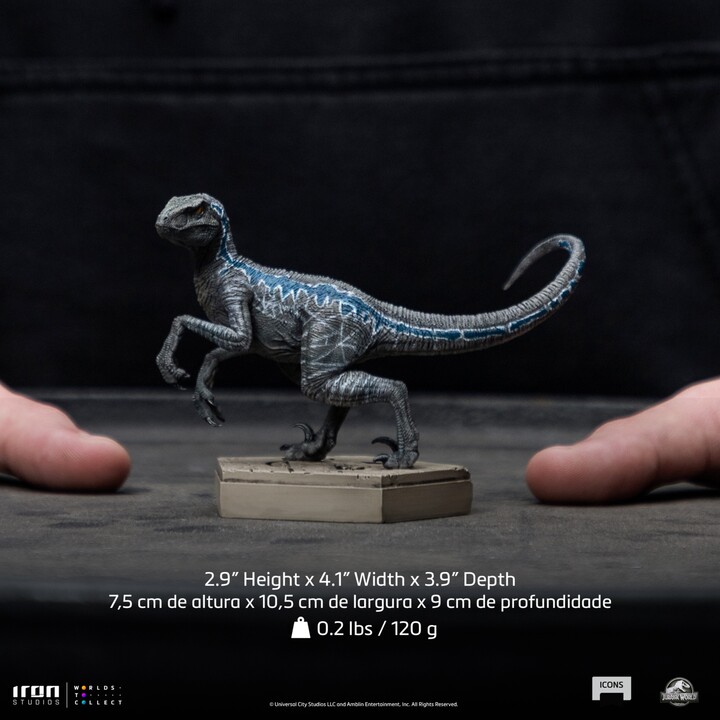 Figurka Iron Studios Jurassic Park - Velociraptor Blue B - Icons_472249863