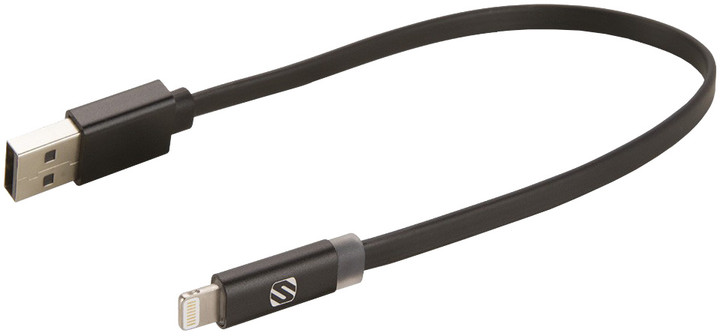Scosche flatOUT iLED 3F kabel s certifikovaným Ligtninig konektorem a LED indikátorem_337011601