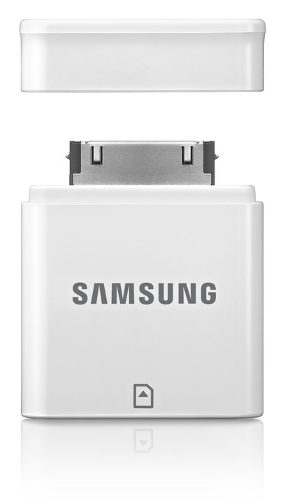 Samsung adaptéry EPL-1PLR, 30pin-&gt;USB HOST (F) a 30pin-&gt;SD, bílá_1480506844