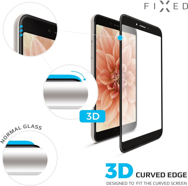 FIXED ochranné tvrzené sklo 3D Full-Cover pro Huawei P30 Lite, s lepením přes celý displej, černá_765121322