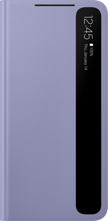 Samsung flipové pouzdro Clear View pro Galaxy S21, fialová_376104319