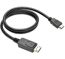 C-TECH kabel DisplayPort/HDMI, 1m, černá - Rozbalené zboží